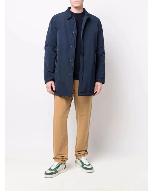 Aspesi Blue "Classic" Round Neck Sweater for men