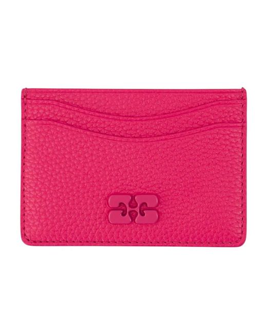 Ganni Pink Bou Cardholder