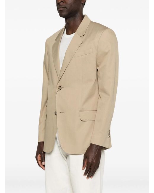 AMI Natural Cotton Breasted Jacket for men