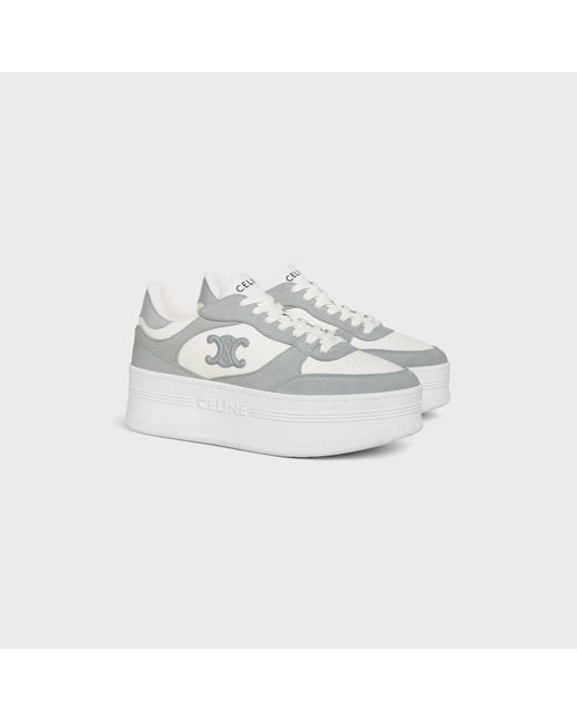 Céline White Block Wedge Sneaker