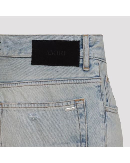 Amiri Gray Mist Cotton Mx1 Straight Flare Jeans for men