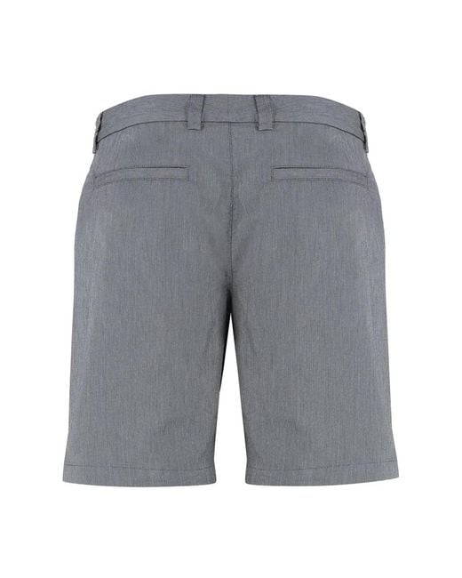 Boss Gray Cotton Blend Bermuda Shorts for men