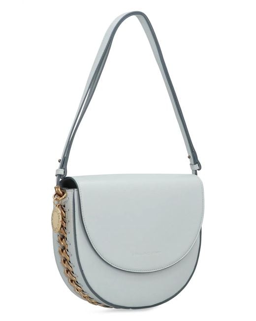 Stella McCartney Gray Shoulder Bag With Flap Medium Frayme