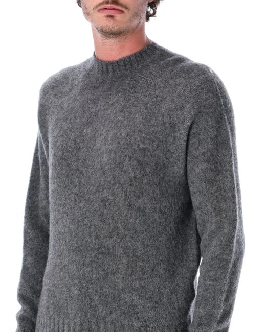 Tom Ford Gray Cashmere Crewneck Sweater for men