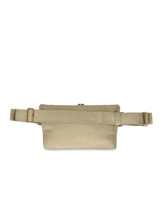 Burberry Natural Trench Gabardine Logo Belt Bag for men