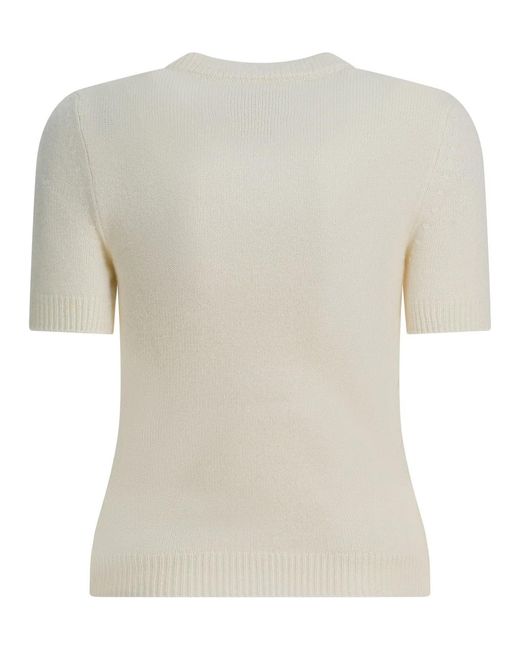Sa Su Phi White Cashmere Knit Sweater
