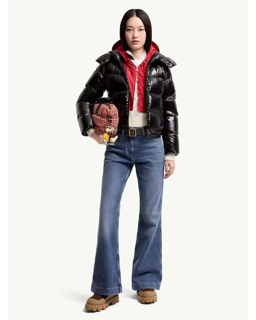 Moncler Black Niveole Short Down Jacket