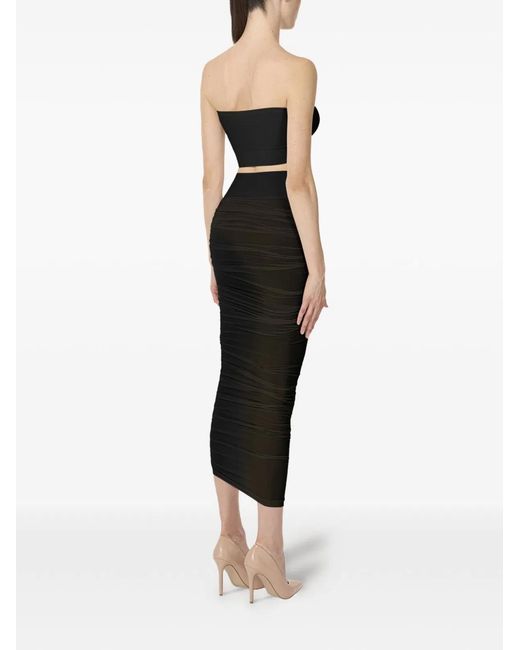 Wolford Black Midi Sheer Skirt