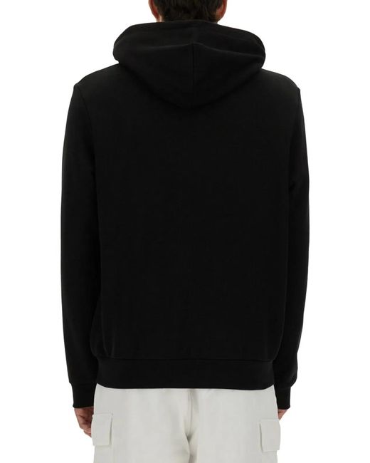 Lacoste Black Logo Hoodie With Zip for men