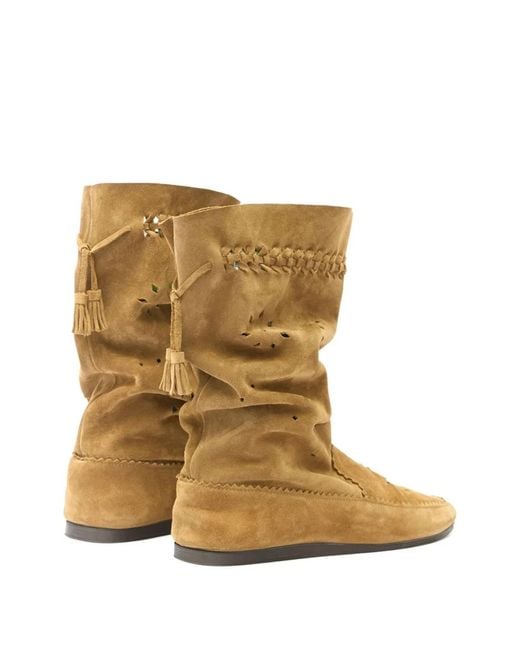 Isabel Marant Brown Welky Leather Boots