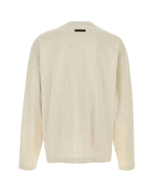 Fear Of God White Classic Long Sleeve Tee for men