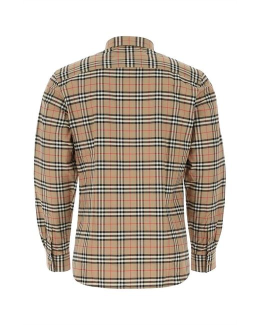 Burberry Gray Camicia for men