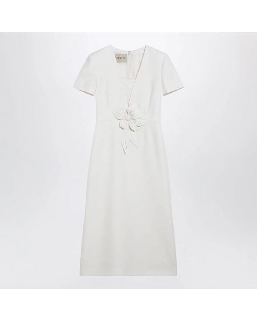 Valentino White Avorio Midi Dress