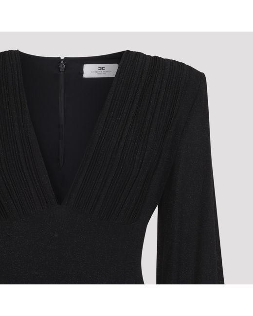 Elisabetta Franchi Black Mini Dress