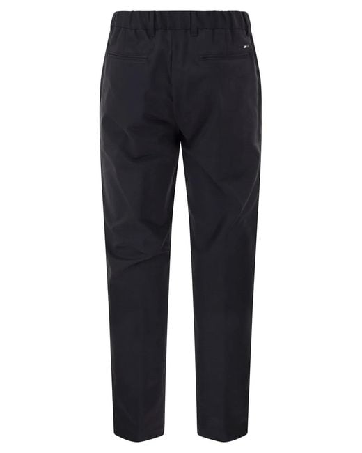 Herno Blue Technical Fabric Drawstring Trousers for men
