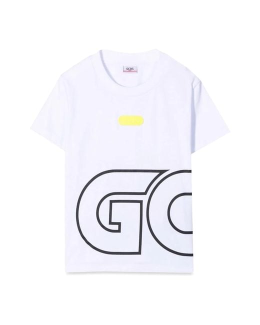 Gcds White Jersey T-Shirt Boy