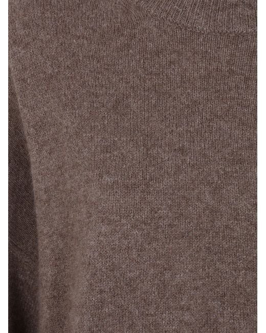 Loulou de Saison Brown "Tristan Lds" Crewneck Sweater