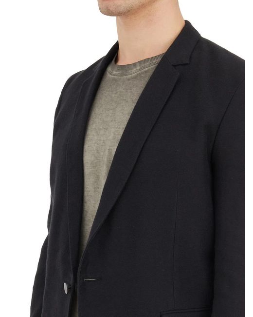 Boris Bidjan Saberi Black Linen And Cotton Blazer for men