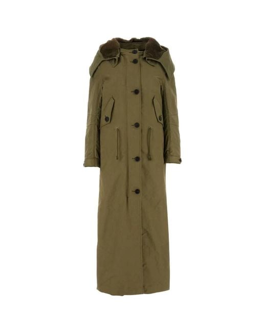 Prada Green Army Nylon Parka