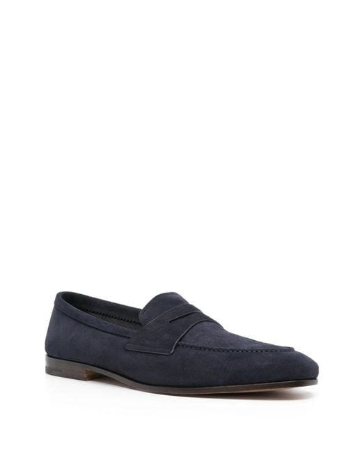 Church's Blue Soft Suede Maesteg Loafers for men