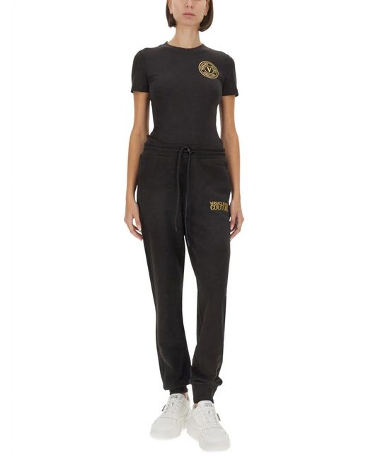 Versace Jeans Couture Black T-Shirt With Logo