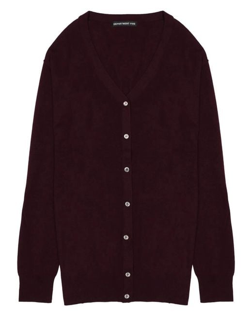 Department 5 Purple Cardigan "College"