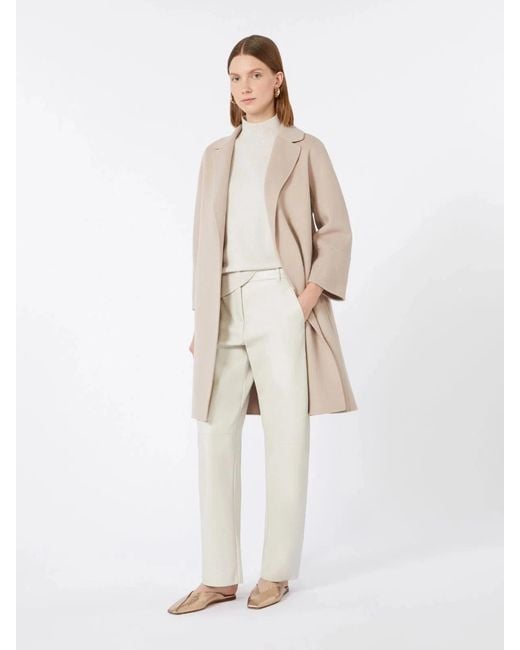 Max Mara Natural S Max Mara Arona Virgin Wool Coat