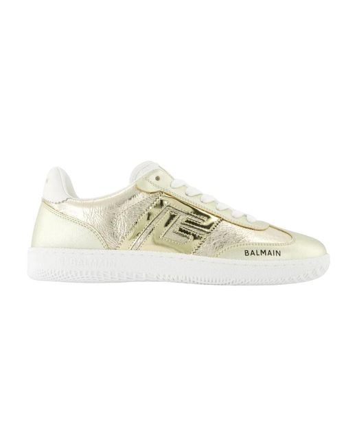 Balmain Metallic Swan Sneakers