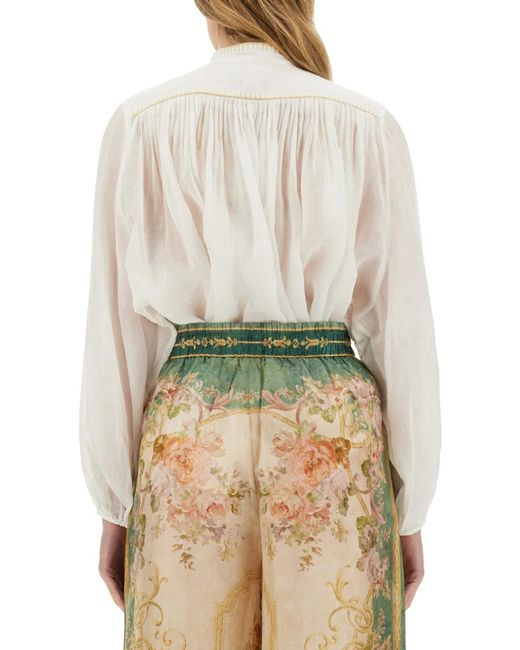 Zimmermann Natural Junie Billow Shirt