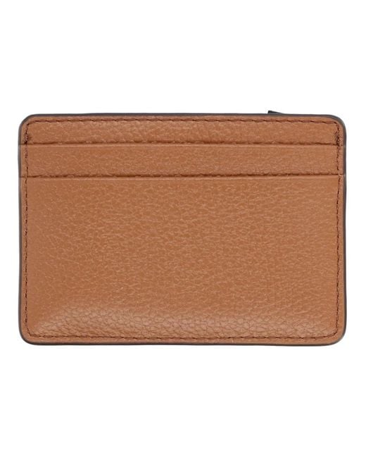 MICHAEL Michael Kors Brown Michael By Michael Kors Card Holder With Logo