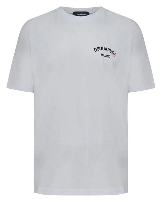 DSquared² White Regular Fit Tee for men