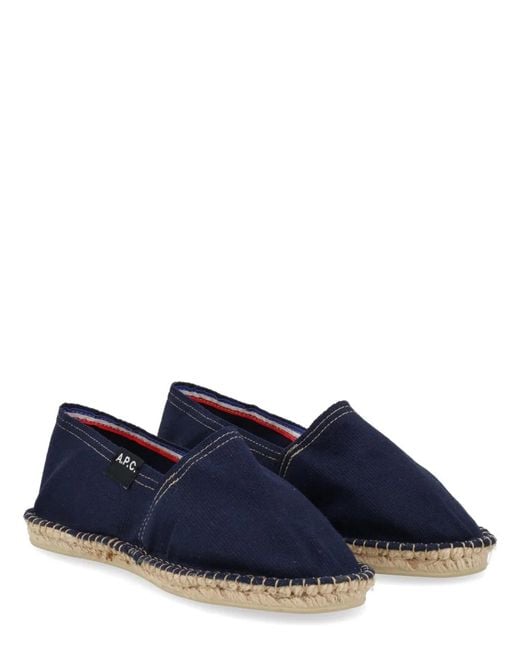 A.P.C. Blue Cotton Flats