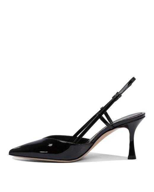 Ninalilou Black Leather Heeled Shoes