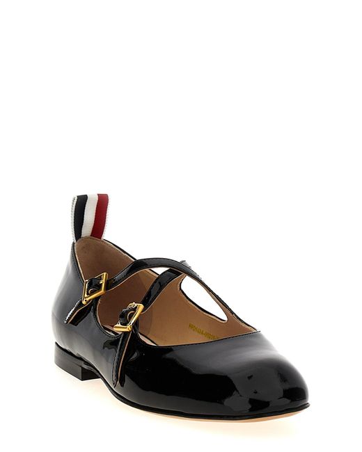 Thom Browne Black Flat Shoes