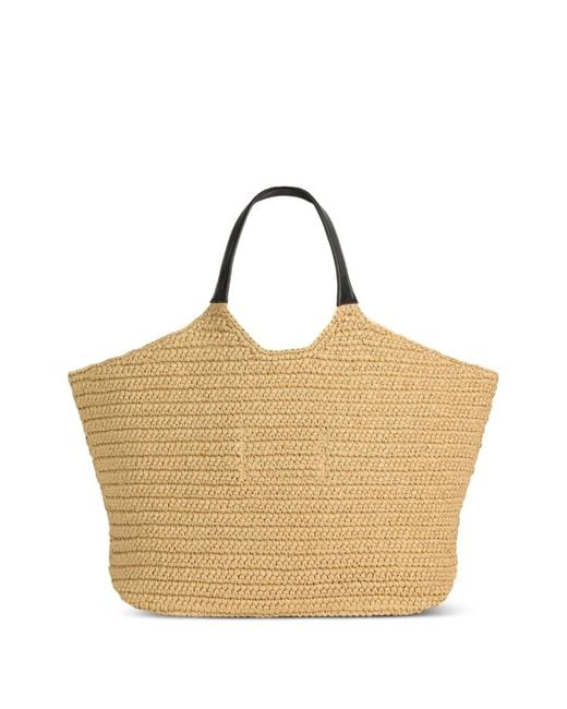 Balmain Natural Large Crochet Tote Bag