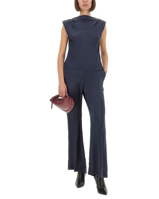 Theory Blue Satin Pants