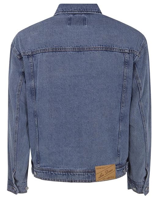 Les Deux Blue "Rally" Ice Denim Jacket for men