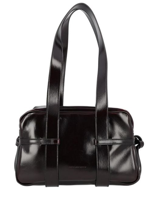 Dries Van Noten Black Medium Bowling Bag