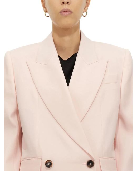 McQueen Natural Double-Breasted Jacket
