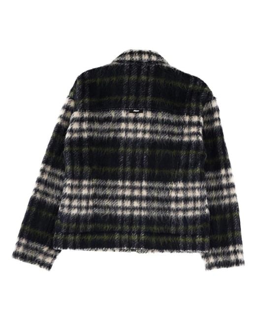 MSGM Black Pile Jacket for men
