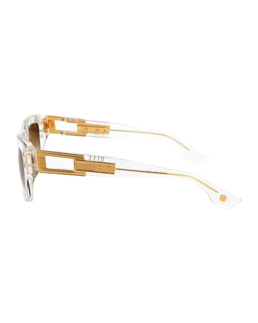 Dita Eyewear White Acetate Crystal Clear Sunglasses