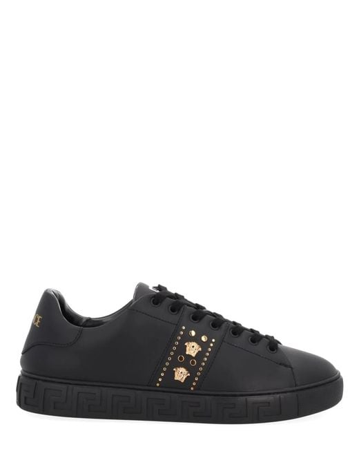 Versace Black Greek Sneaker for men