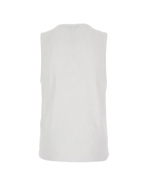 Maison Kitsuné White Maison Kitsuné Maison Kitsuné Logo Print Vest for men