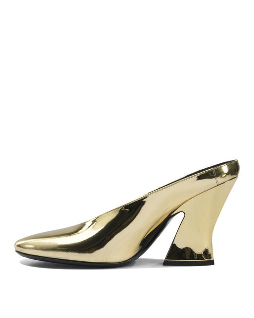 Givenchy Metallic "Sculpted" 95 Mm Heeled Mule