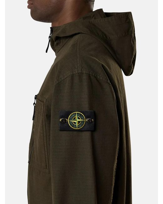 Stone Island Gray 1200011 Organic Cotton Ripstop for men