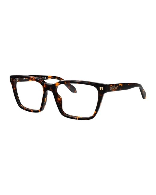 Off-White c/o Virgil Abloh Black Shiny Havana Acetate Glasses