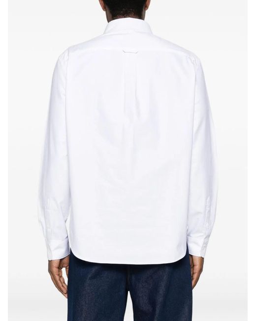 Maison Kitsuné White Maison Kitsuné Profile Fox Cotton Shirt for men
