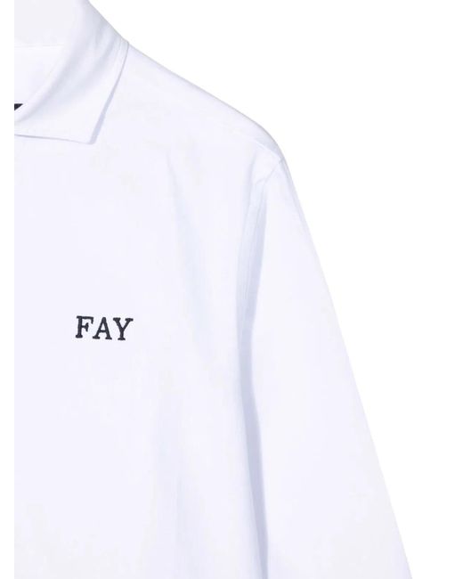 Fay White Fabric Shirts