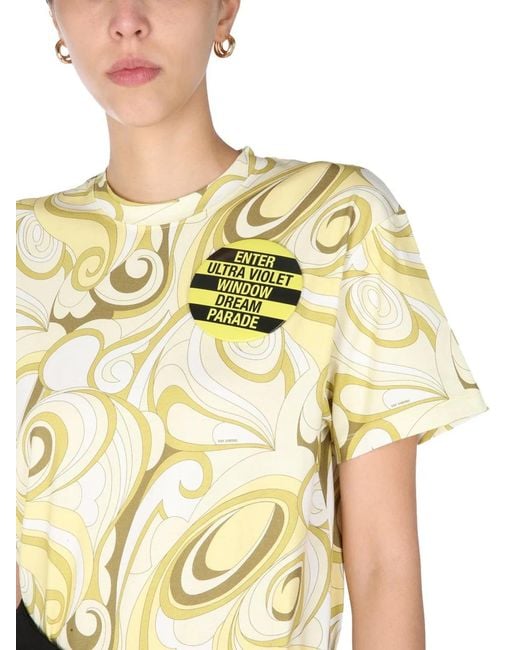 Raf Simons Metallic Crew Neck T Shirt