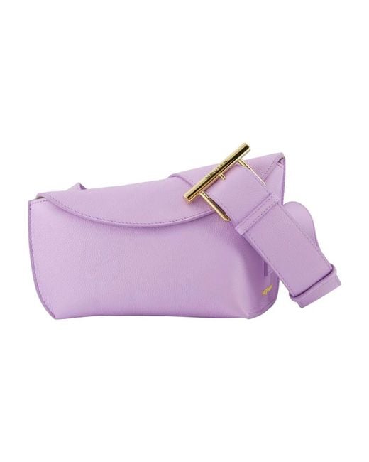 McQueen Purple T-Bar Sling Crossbody